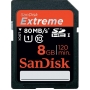 Карта памяти SDHC 8GB SanDisk Class10 Extreme UHS-I 80MB/s